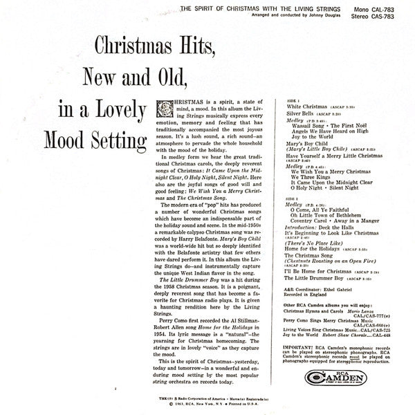 Living Strings - The Spirit Of Christmas - LP