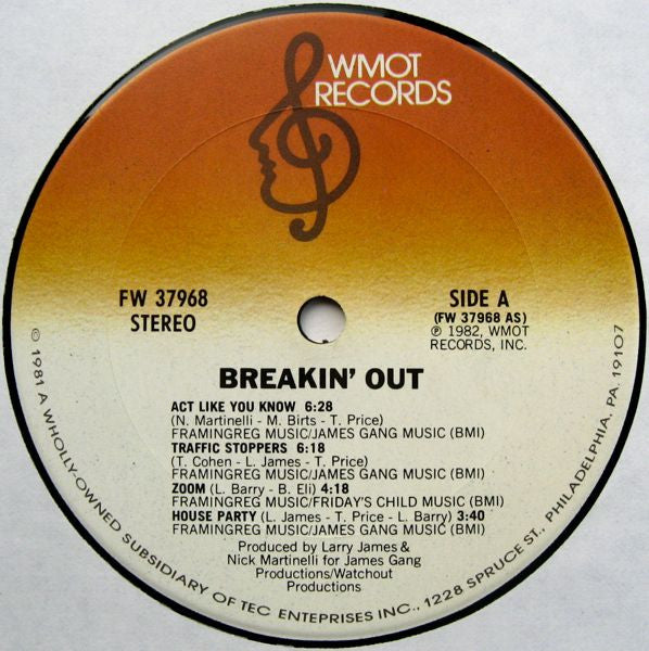 Fat Larry's Band - Breakin' Out - LP