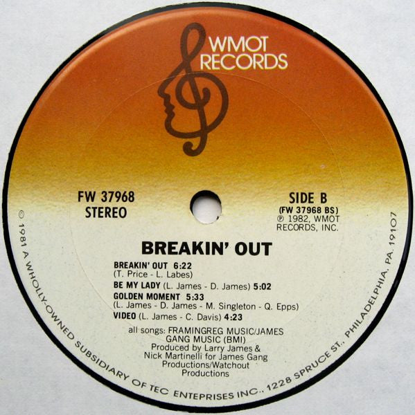 Fat Larry's Band - Breakin' Out - LP