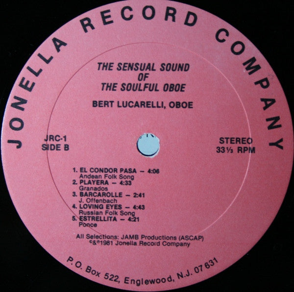 Bert Lucarelli - The Sensual Sound Of The Soulful Oboe - LP
