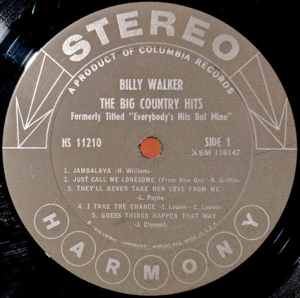 Billy Walker - The Big Country Hits - LP