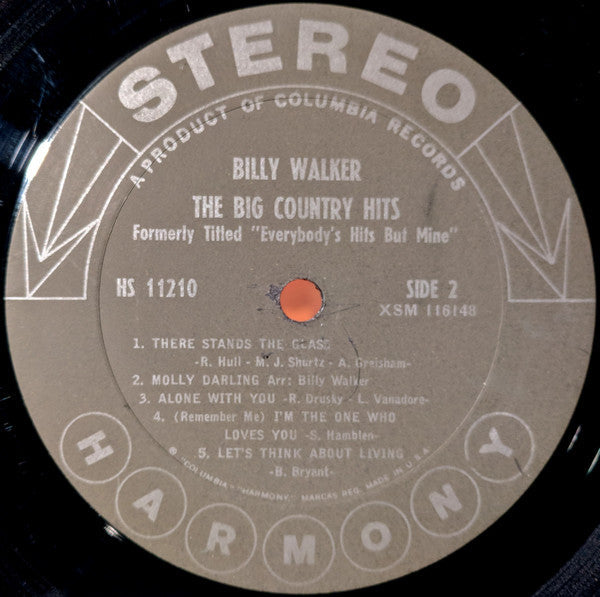 Billy Walker - The Big Country Hits - LP