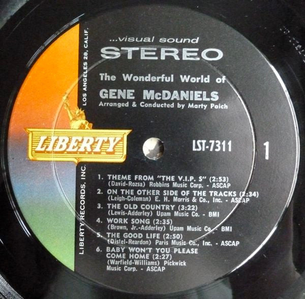 Gene McDaniels* - The Wonderful World Of: Gene McDaniels - LP