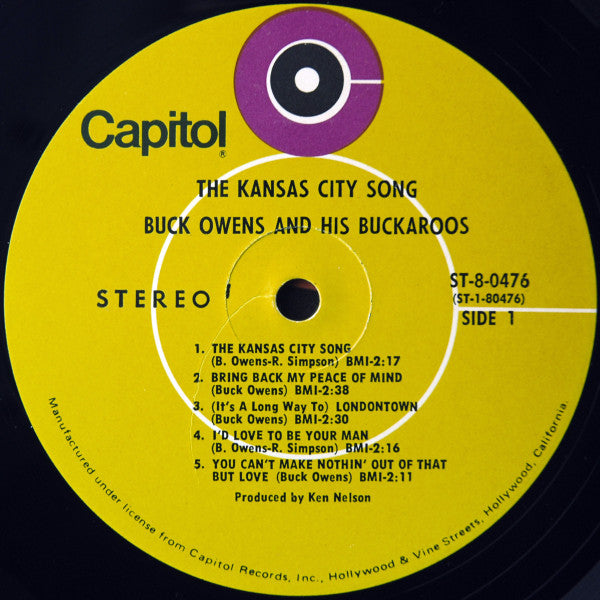 Buck Owens And His Buckaroos - The Kansas City Song - LP