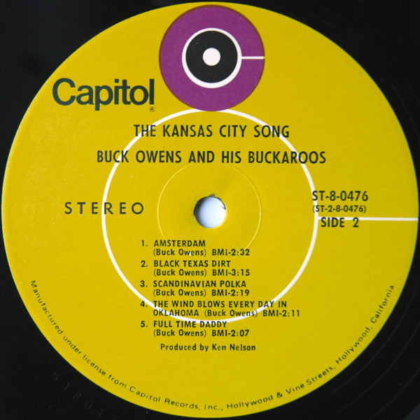 Buck Owens And His Buckaroos - The Kansas City Song - LP