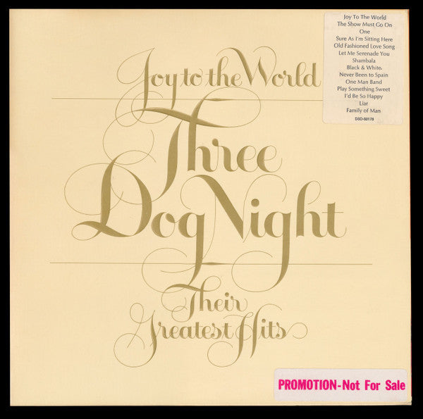 Three Dog Night - Joy to the World - Their Greatest Hits - LP