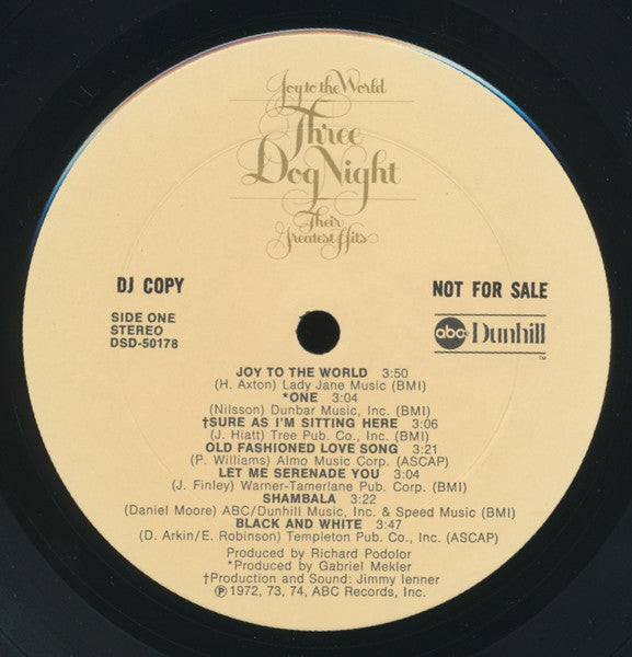 Three Dog Night - Joy to the World - Their Greatest Hits - LP