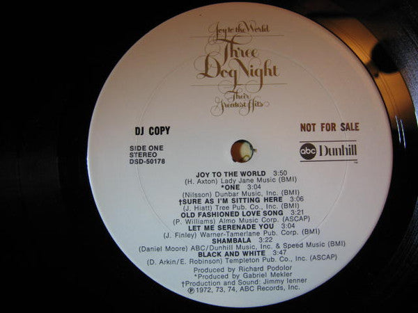 Three Dog Night - Joy to the World - Their Greatest Hits - LP
