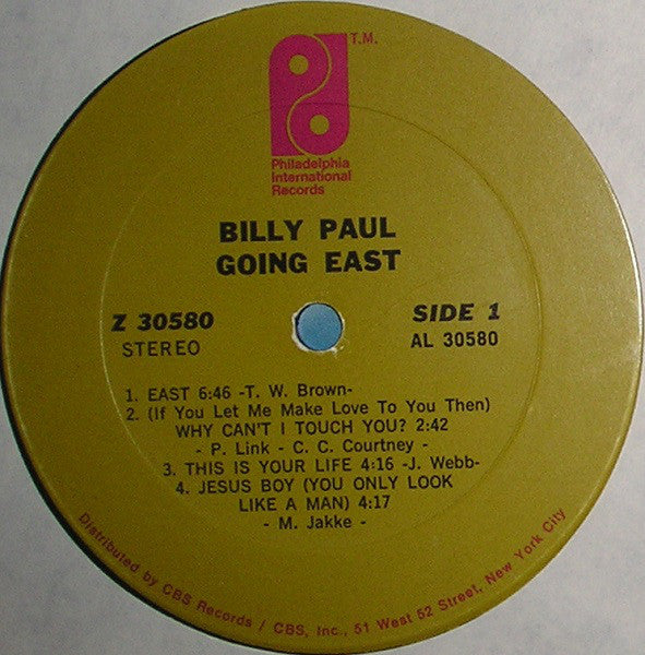 Billy Paul - Going East - LP