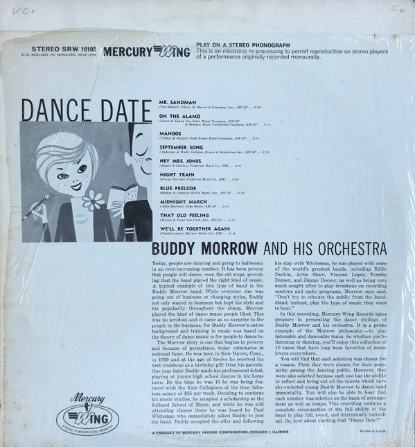 Buddy Morrow And His Orchestra - Dance Date - LP