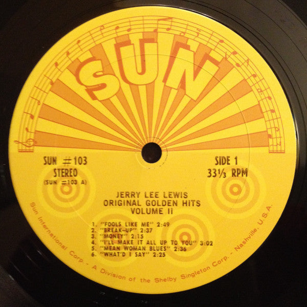 Jerry Lee Lewis - Original Golden Hits - Volume 2 - LP