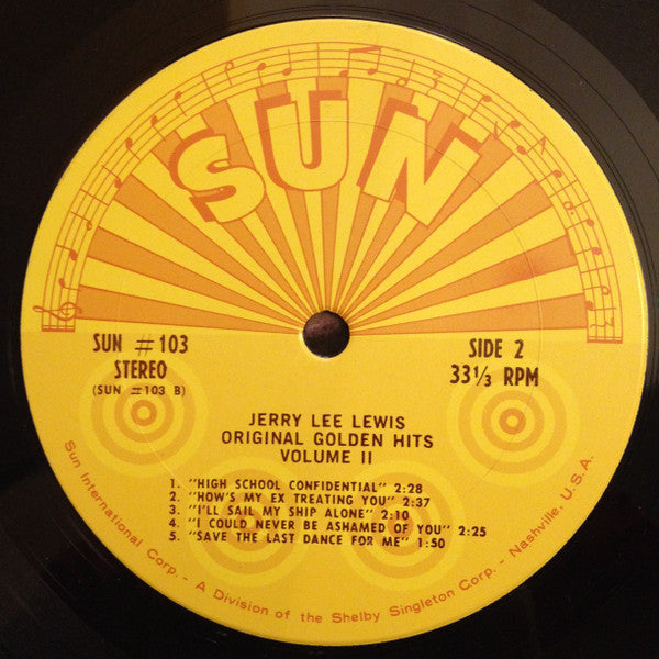 Jerry Lee Lewis - Original Golden Hits - Volume 2 - LP