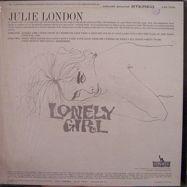 Julie London - Lonely Girl - LP