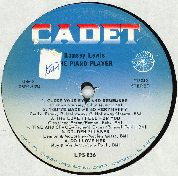 Ramsey Lewis - Ramsey Lewis, The Piano Player - LP