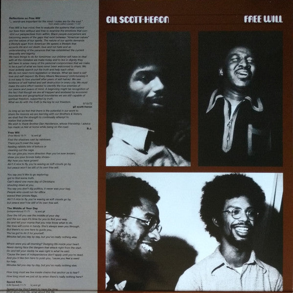 Gil Scott-Heron - Free Will - LP