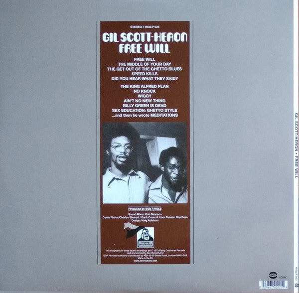 Gil Scott-Heron - Free Will - LP
