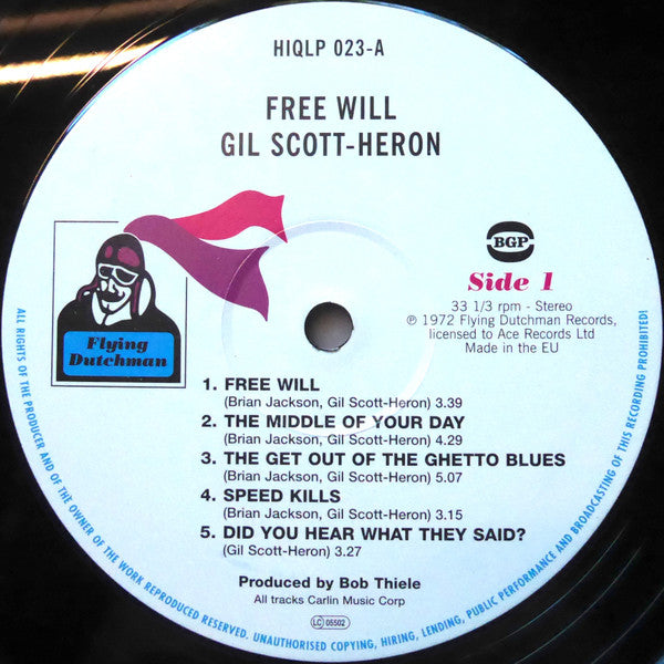 Gil Scott-Heron - Free Will - LP