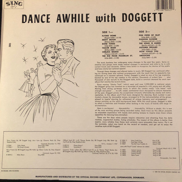 Bill Doggett - Dance Awhile With Doggett - LP