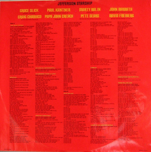 Jefferson Starship - Red Octopus - LP