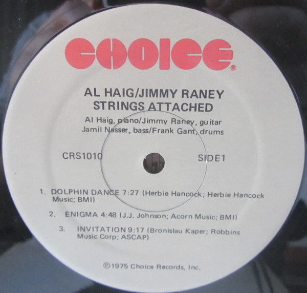 Al Haig & Jimmy Raney - Strings Attached - LP
