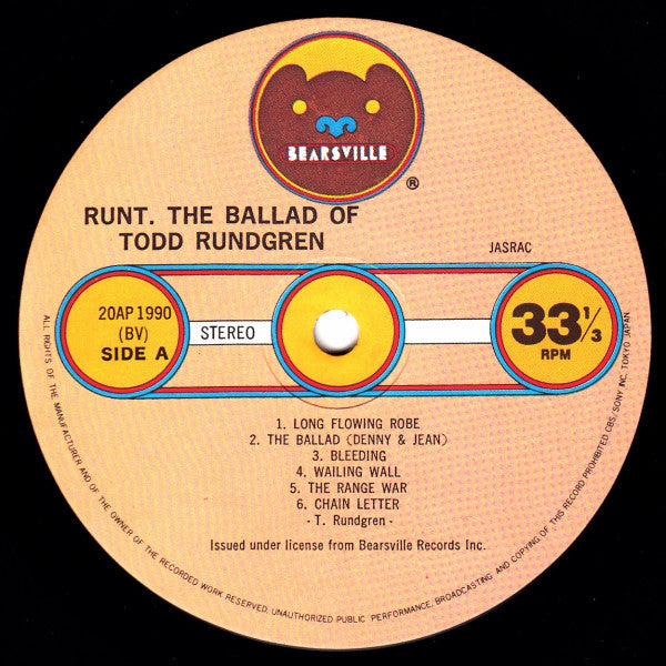 Runt - The Ballad Of Todd Rundgren - LP