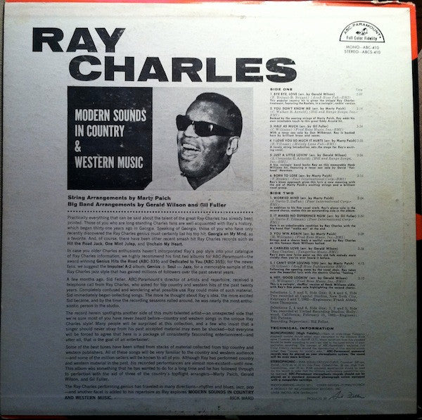Ray Charles - Modern Sounds In Country And Western Music - LP
