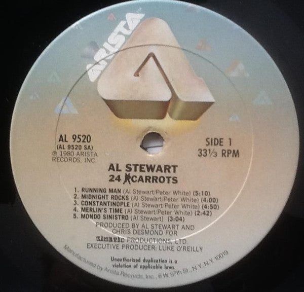 Al Stewart And Shot In The Dark  - 24 Carrots - LP