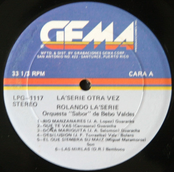 Rolando La'Serie* - Otra Vez - LP