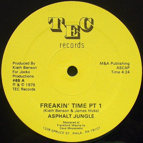 Asphalt Jungle  - Freakin' Time - LP