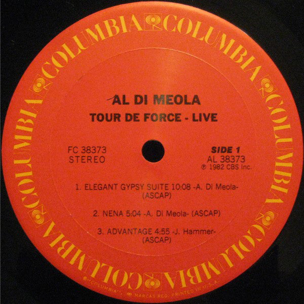 Al Di Meola - Tour De Force - "Live" - LP