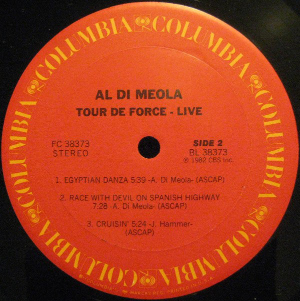 Al Di Meola - Tour De Force - "Live" - LP