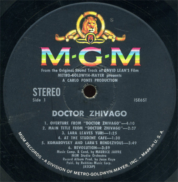 Maurice Jarre - Doctor Zhivago Original Soundtrack Album - LP