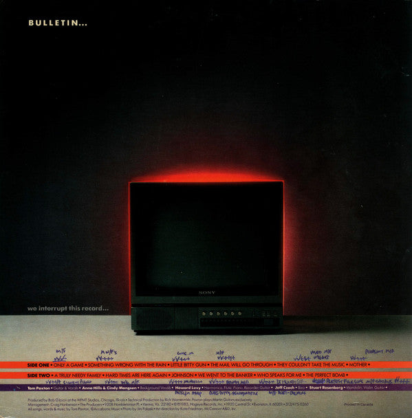 Tom Paxton - Bulletin... We Interrupt This Record - LP