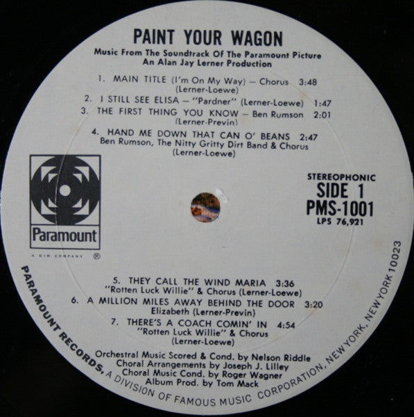 Various - Paint Your Wagon:  Music From The Soundtrack - LP