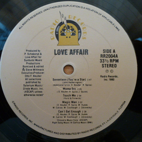 Love Affair  - Love Affair - LP