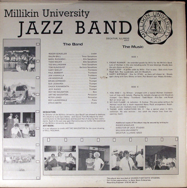 Millikin University Jazz Band - Plays Holman - LP