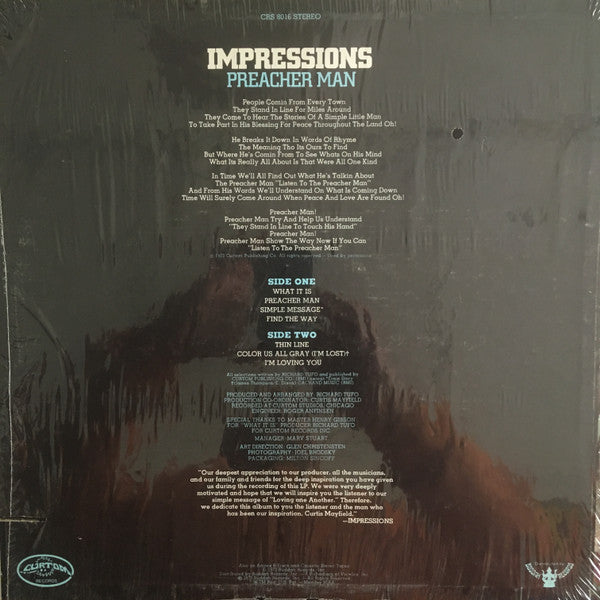 Impressions* - Preacher Man - LP