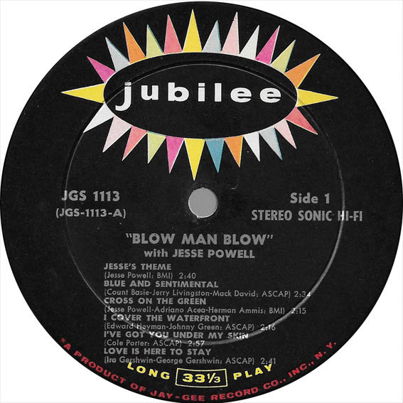 Jesse Powell  - Blow Man Blow - LP