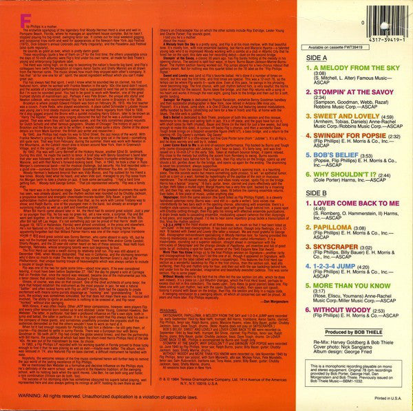 Flip Phillips - A Melody From The Sky - LP