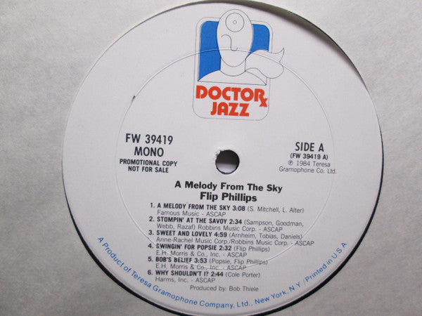 Flip Phillips - A Melody From The Sky - LP