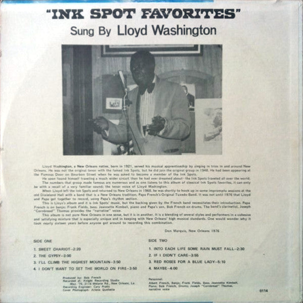 Lloyd Washington - Ink Spot Favorites - LP