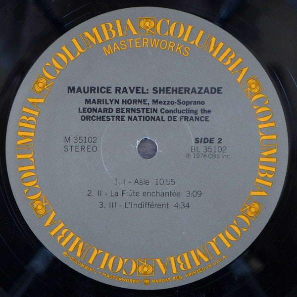 Marilyn Horne, Bernstein*, New York Philharmonic / Orchestre National De France - Falla* / Ravel* - El Amor Brujo / Fanfare / Schéhérazade - LP