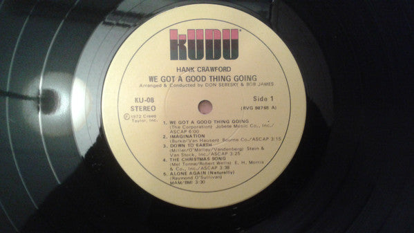 Hank Crawford - We Got A Good Thing Going - LP