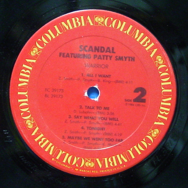 Scandal Featuring Patty Smyth - Warrior - LP