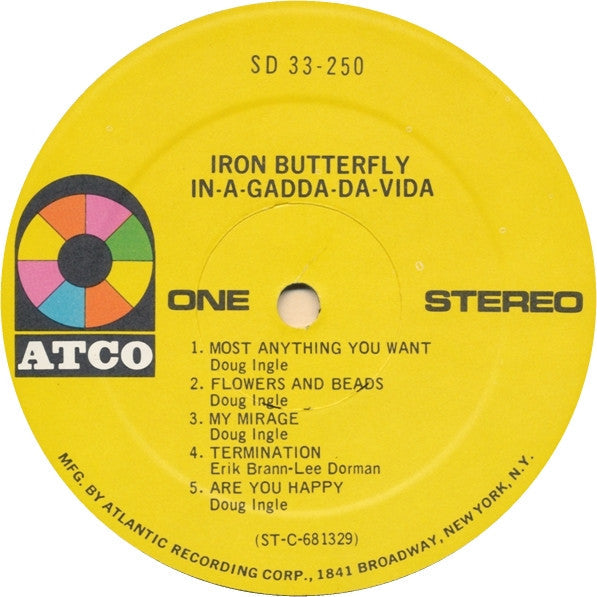 Iron Butterfly - In-A-Gadda-Da-Vida - LP