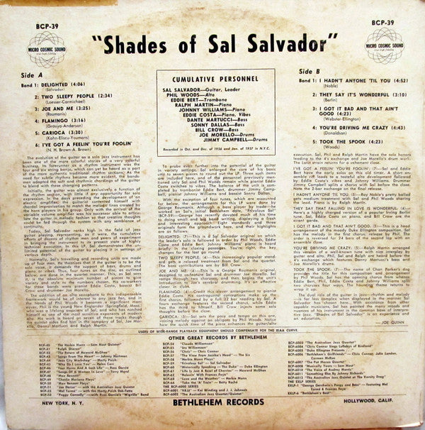 Sal Salvador - Shades Of Sal Salvador - LP