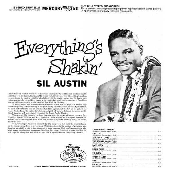 Sil Austin And His Orchestra - Everything's Shakin' - LP