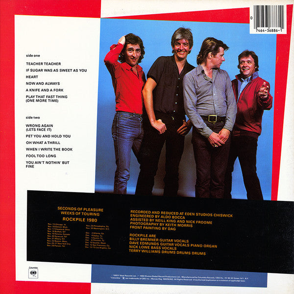 Rockpile - Seconds Of Pleasure - LP