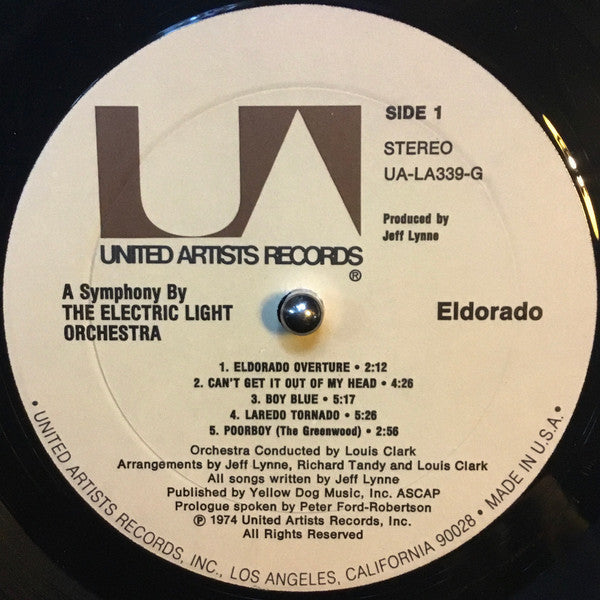 Electric Light Orchestra - Eldorado - A Symphony By The Electric Light Orchestra - LP