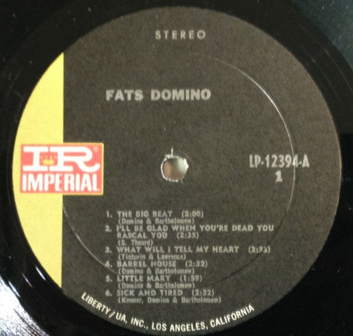 Fats Domino - The Fabulous Mr. D - LP